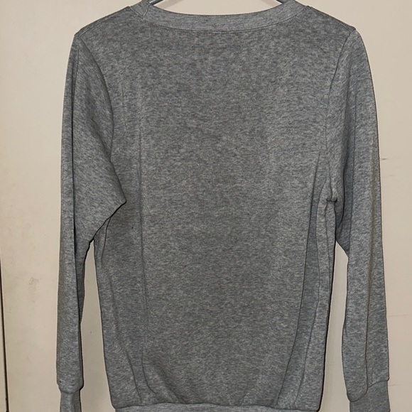 Merry Pugmas Grey Sweater - Picture 3 of 3